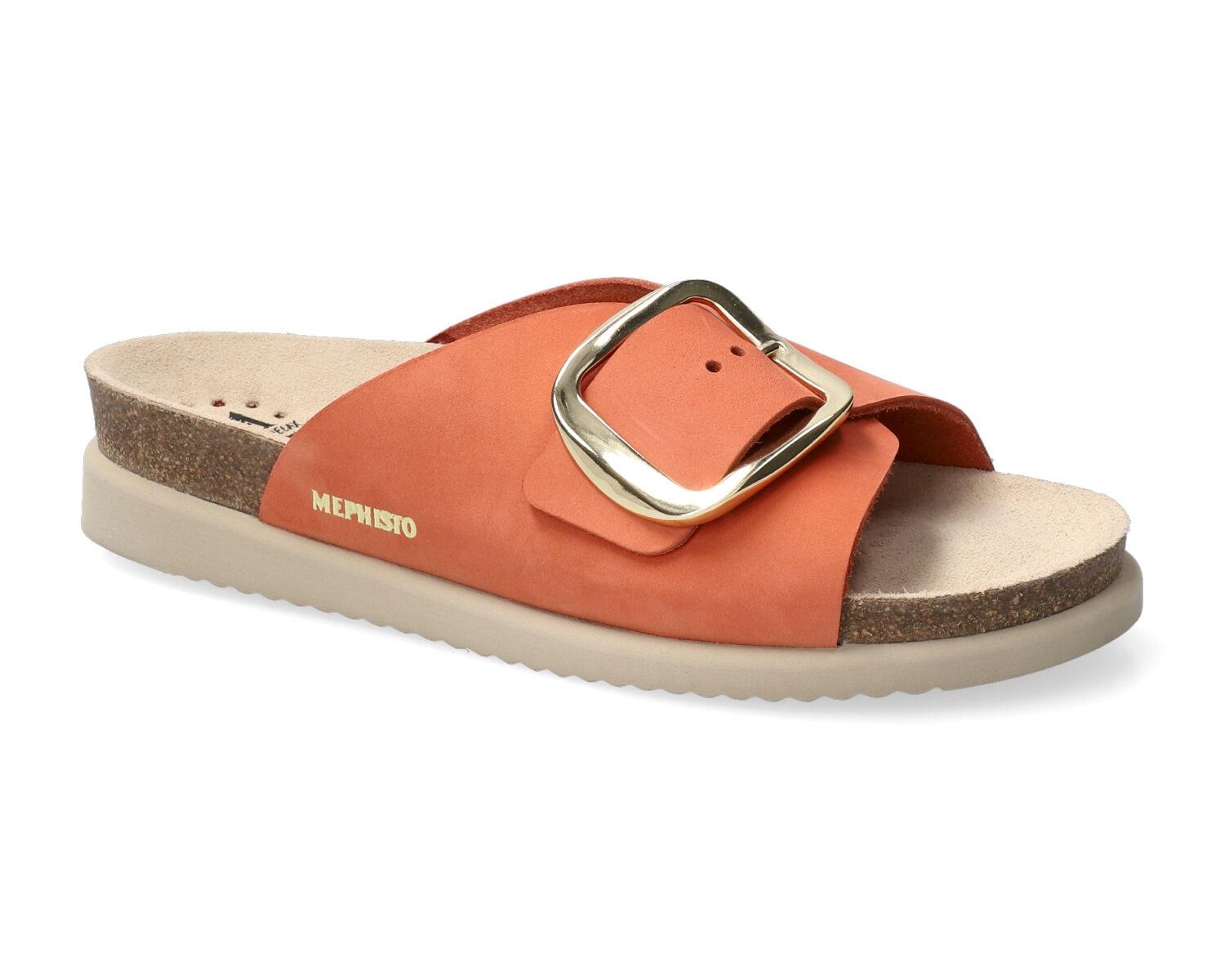 mules femme modèle Hariana Orange Chili - Mephisto